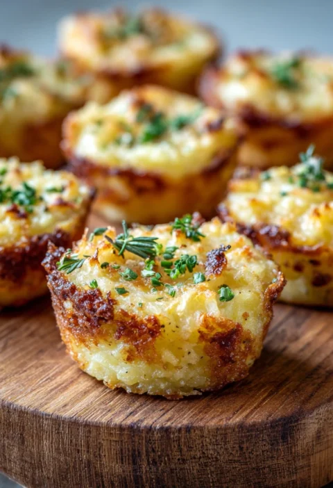 Cheesy Mashed Potato Bites