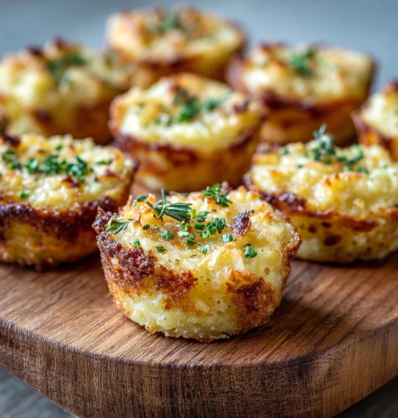 Cheesy Mashed Potato Bites