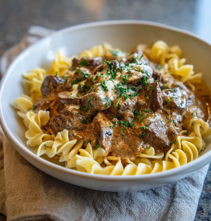 Creamy Garlic Mushroom Pasta
