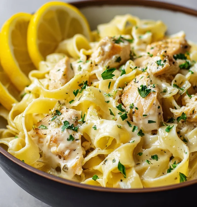 Creamy Lemon Chicken Pasta Zesty Delight Savor