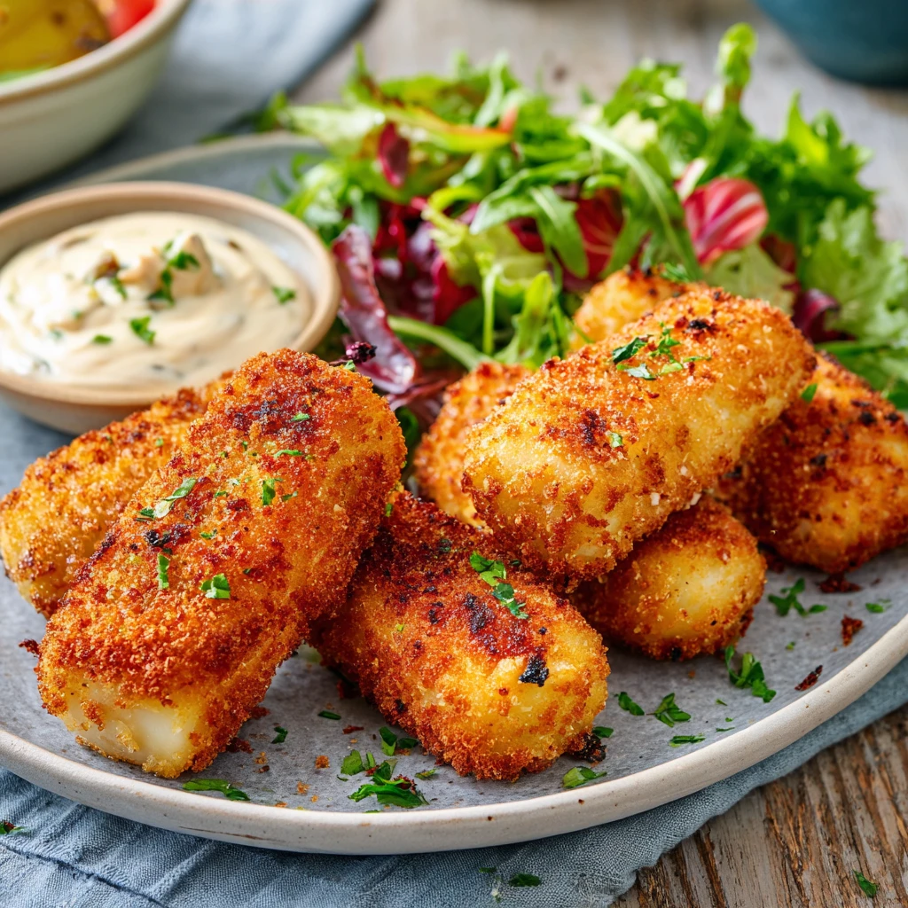 Crispy Chicken & Potato Croquettes