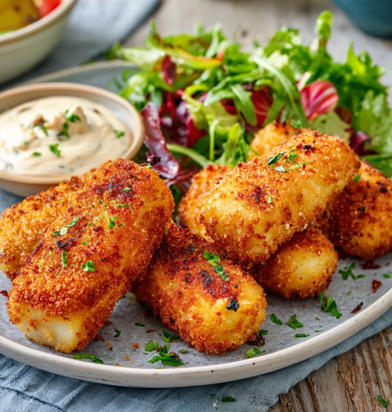 Crispy Chicken Potato Croquettes