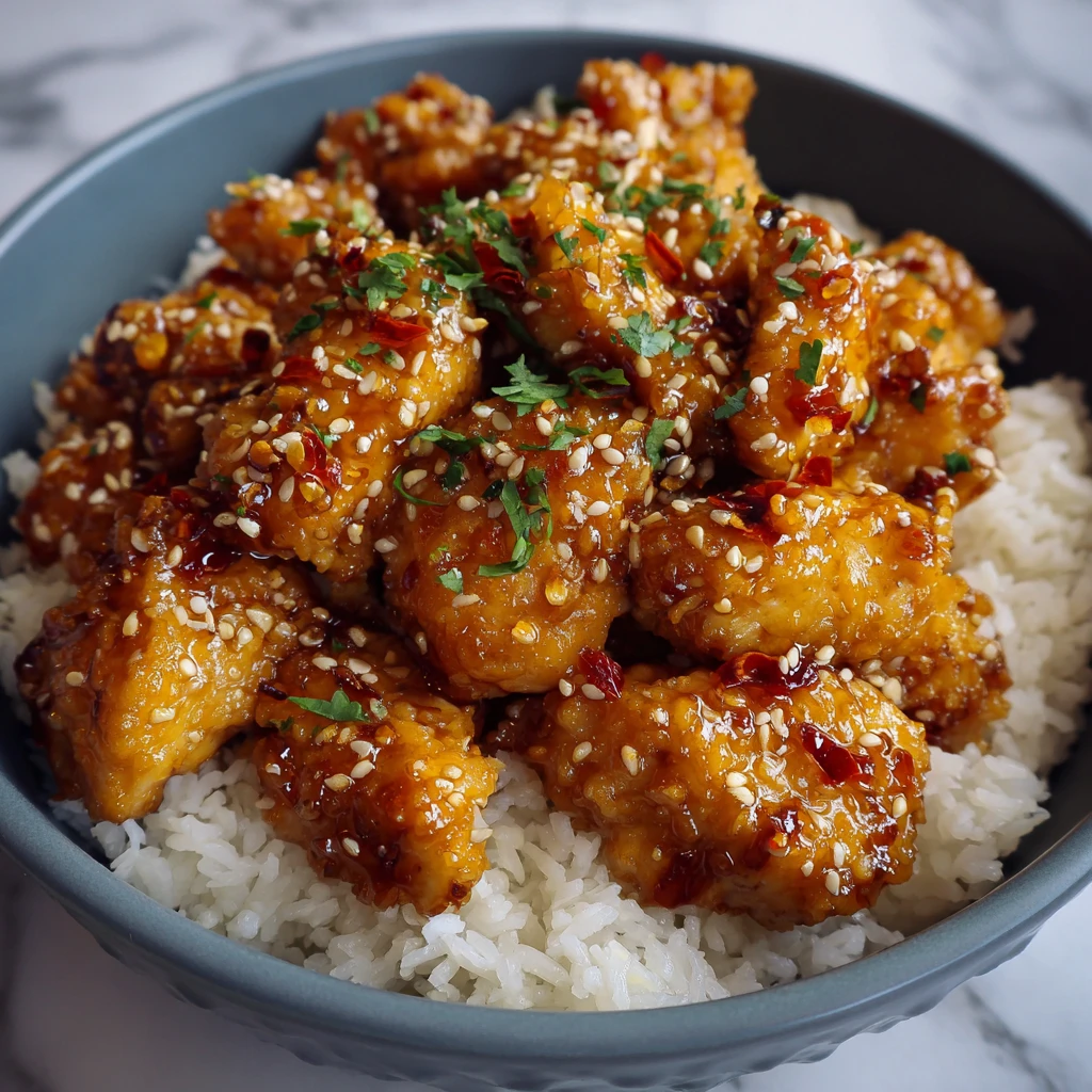 Easy High Protein Sesame Chicken
