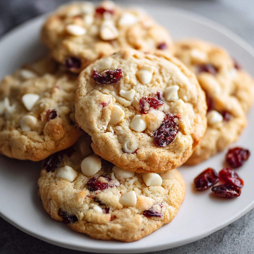 Easy White Chocolate Cranberry Cookies