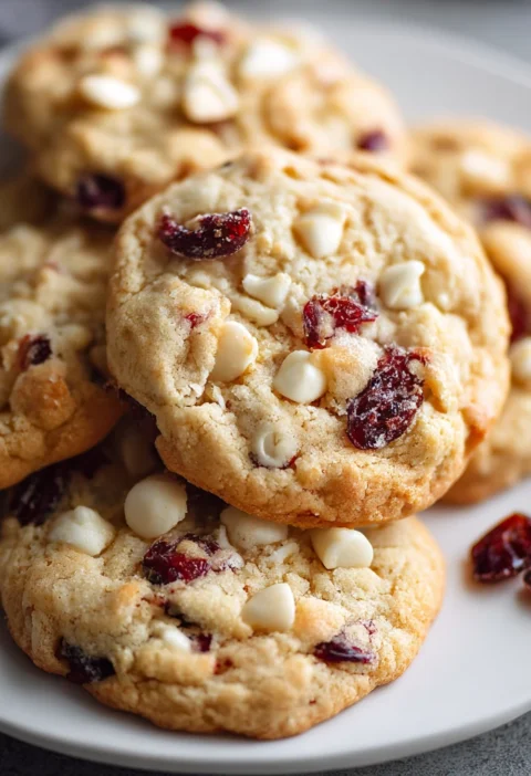 White Chocolate Cranberry Cookies