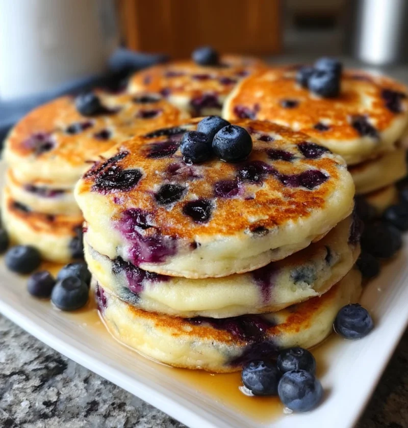 Fluffy Blueberry Pancakes