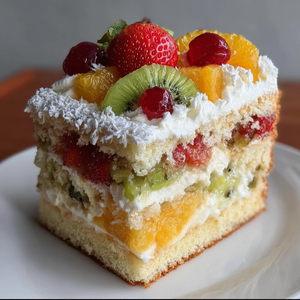 Fresh Fruit Cream Cake