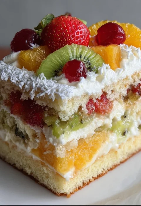 Fresh Fruit Cream Cake