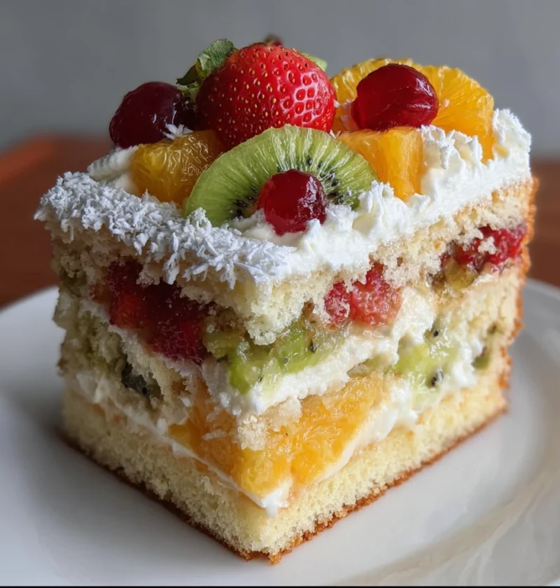Fresh Fruit Cream Cake