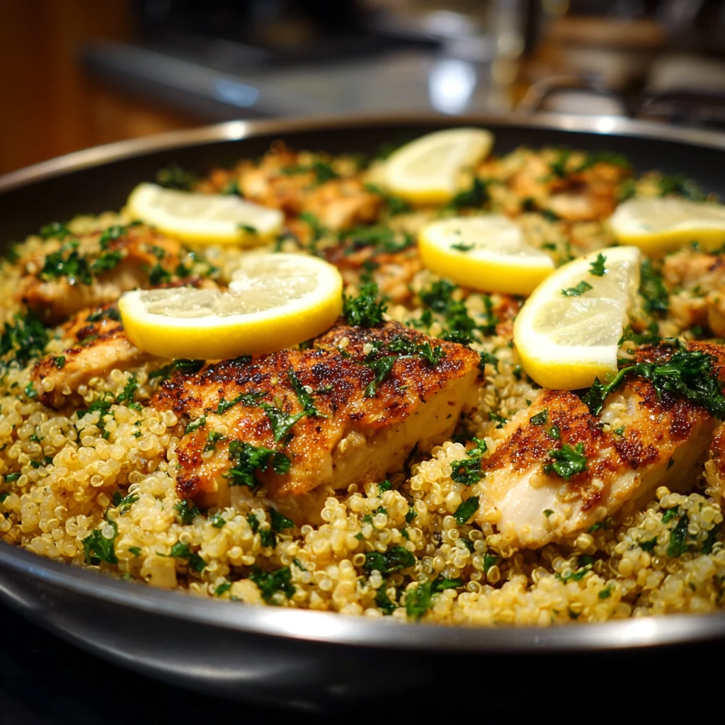 Garlic Lemon Chicken Quinoa