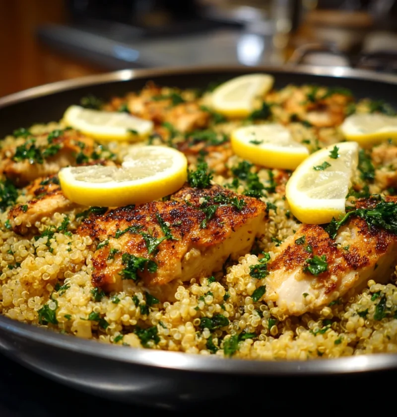 Garlic Lemon Chicken Quinoa
