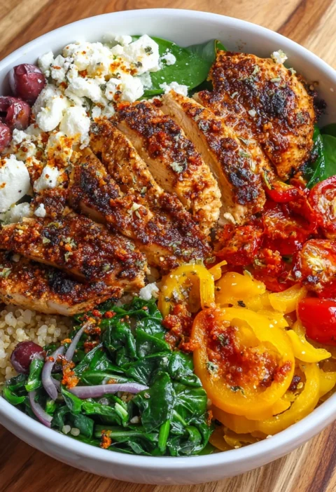 Greek Inspired Chicken Bowl