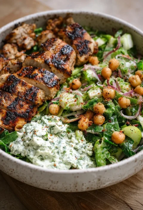 Grilled Chicken Herby Green Bowl