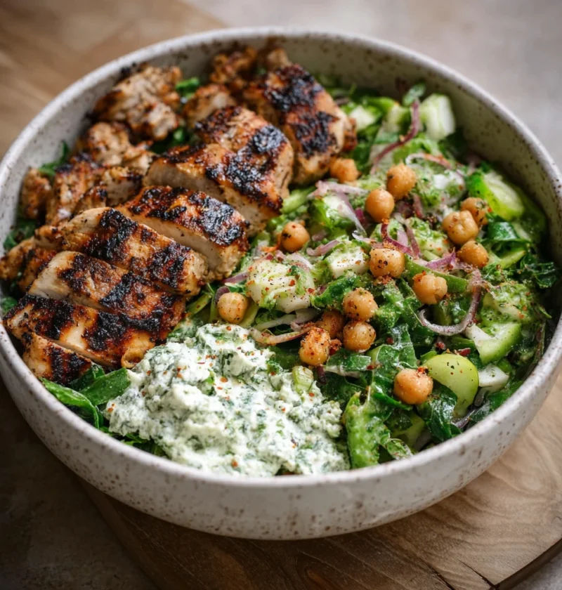 Grilled Chicken Herby Green Bowl