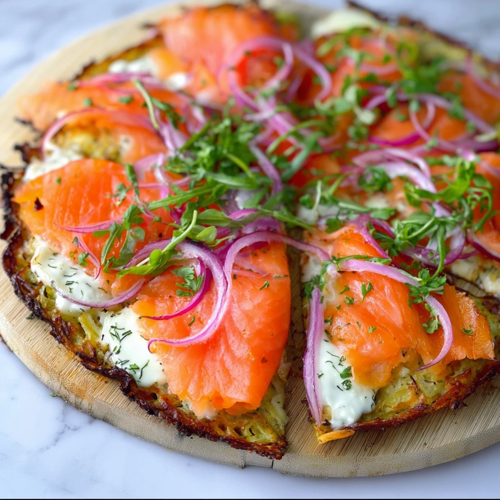 Healthy Salmon Pizza