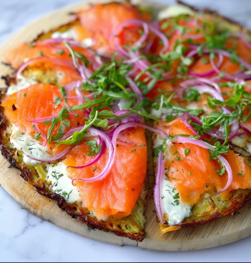 Healthy Salmon Pizza