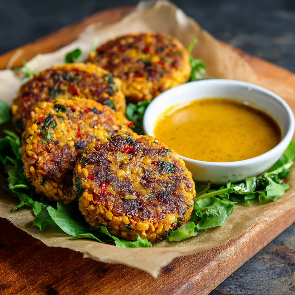 Healthy Sweet Potato Lentil Patties