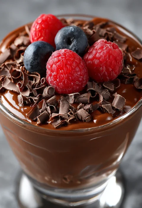 Highprotein Chocolate Chia Pudding