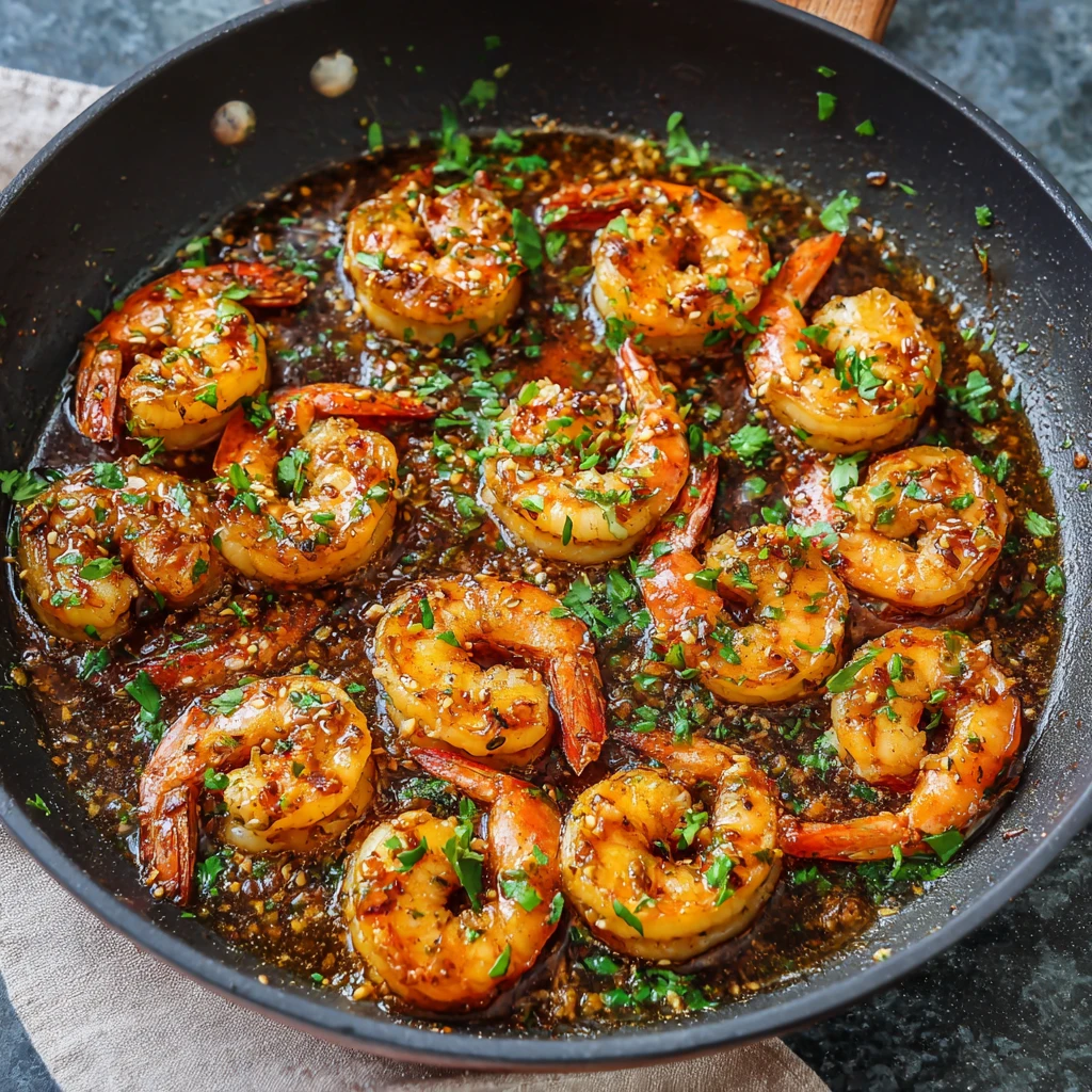 High-Protein Honey Garlic Shrimp