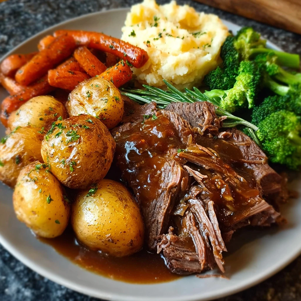 Homestyle Pot Roast Dinner Plate