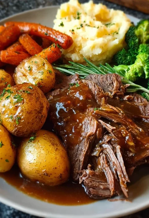 Homestyle Pot Roast Dinner Plate
