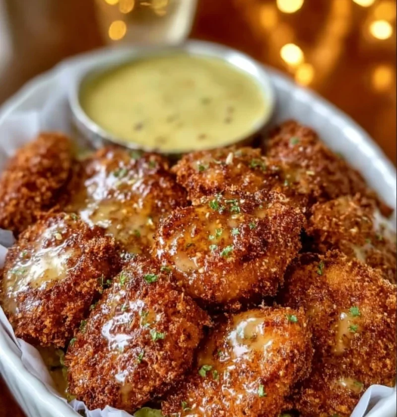 Honey Garlic Chicken Fritters