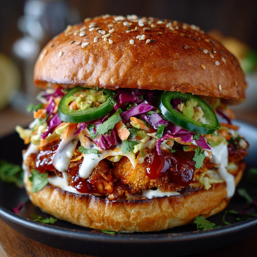 Honey Sriracha Chicken Burger