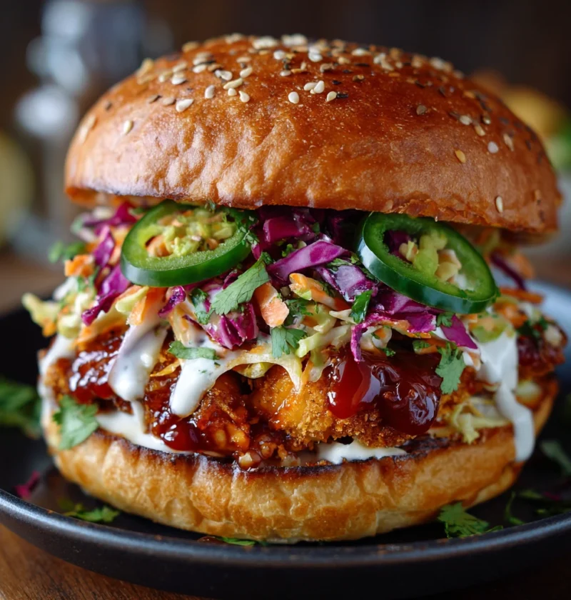 Honey Sriracha Chicken Burger