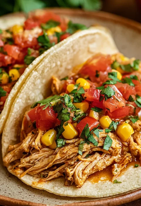 Irresistible Crock Pot Chicken Tacos Dinners
