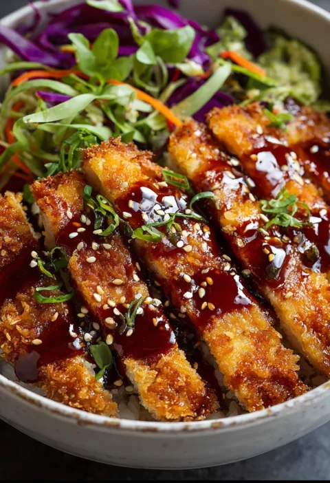 Japanese Katsu Bowls Tonkatsu Sauce