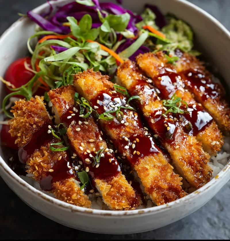 Japanese Katsu Bowls Tonkatsu Sauce