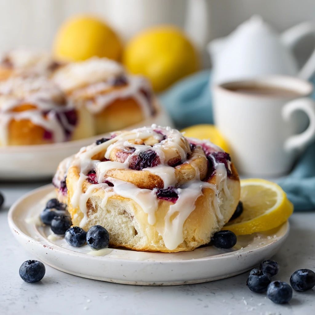 Lemon Blueberry Sweet Rolls