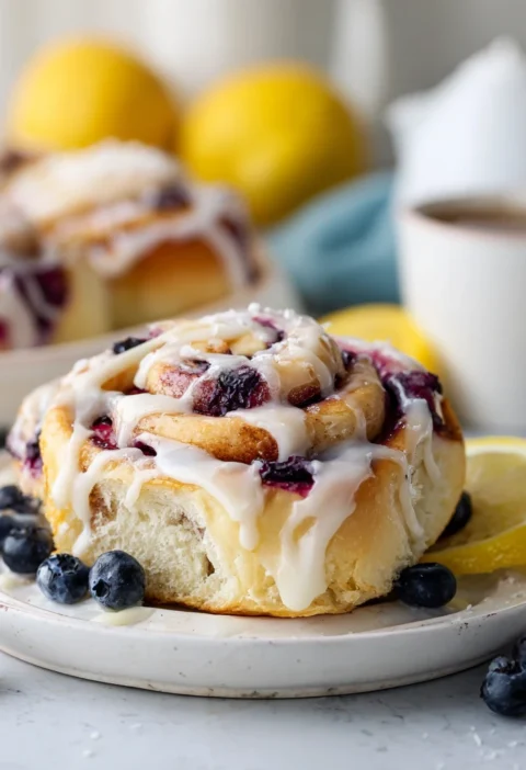Lemon Blueberry Sweet Rolls