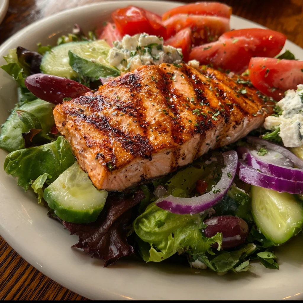 Mouthwatering Grilled Salmon Salad