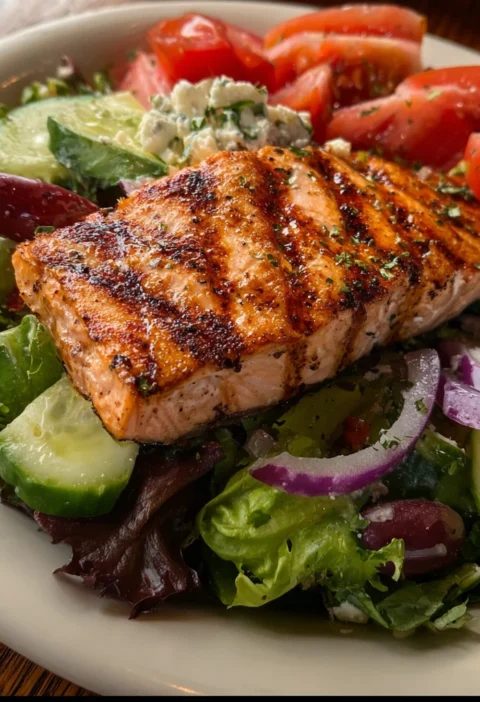 Mouthwatering Grilled Salmon Salad