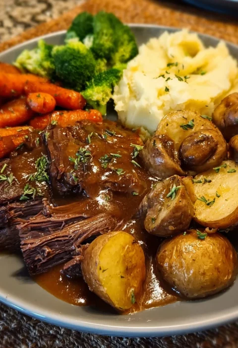 Pot Roast Dinner Plate