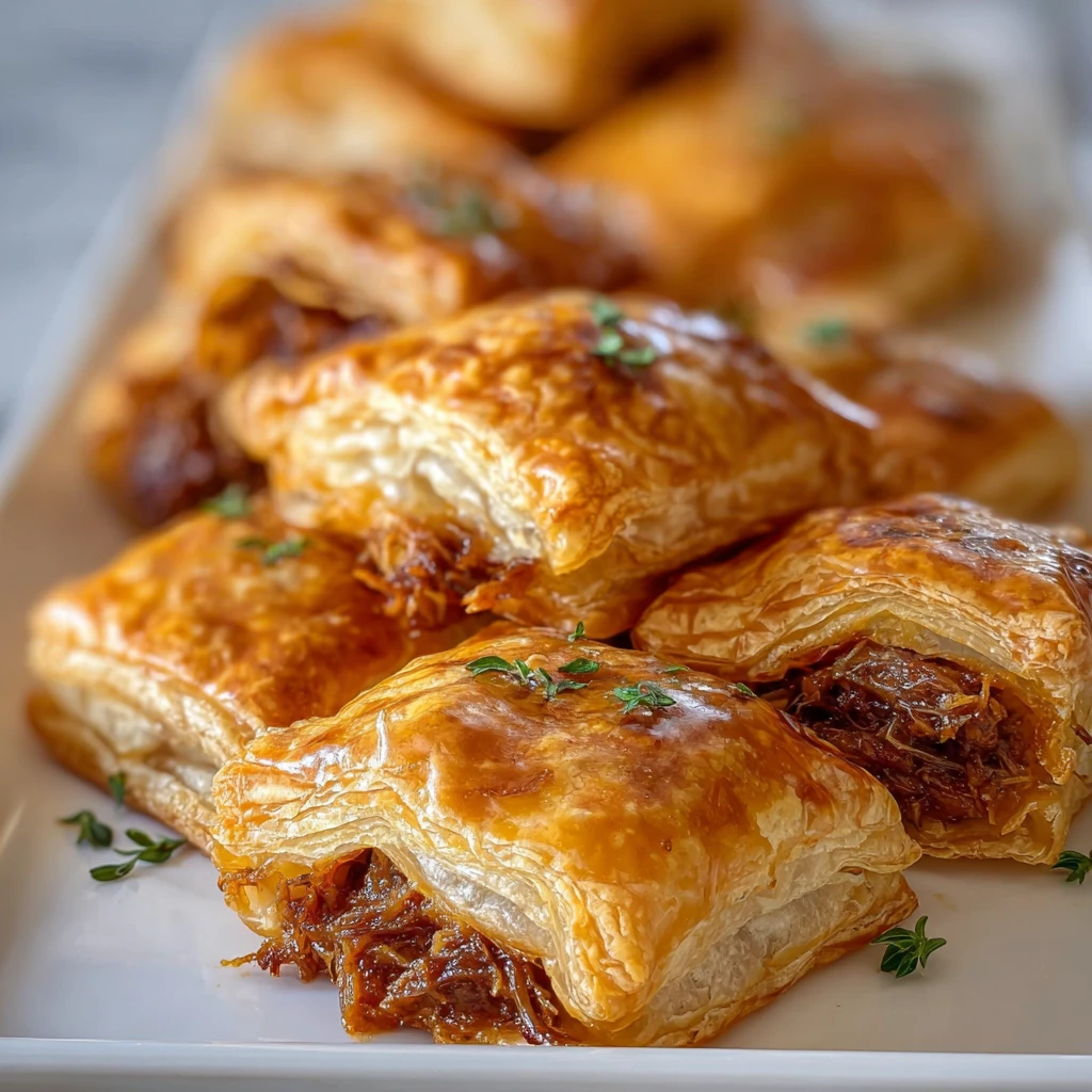 Pulled Pork Pastry Puffs
