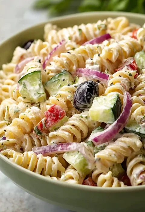 Pasta Salad Greek Yogurt Dressing