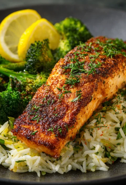 Salmon Rice Broccoli