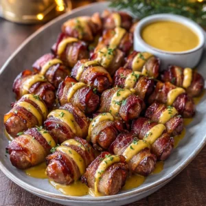 Savory Mustard Hasselback Kielbasa Bites for Game Day