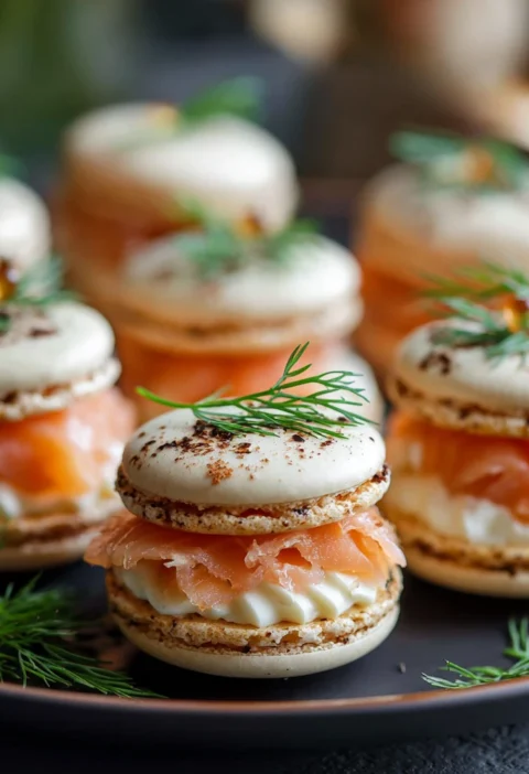 Smoked Salmon Macarons