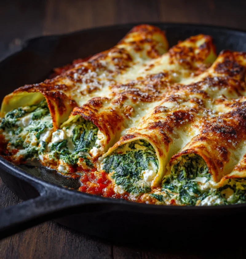 Spinach Ricotta Cannelloni
