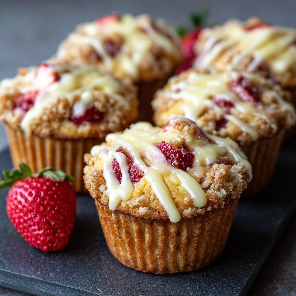 Strawberry Cheesecake Muffins