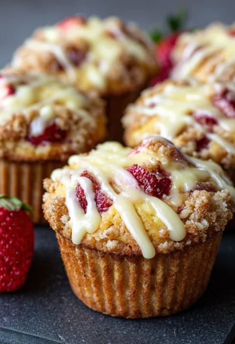 Strawberry Cheesecake Muffins