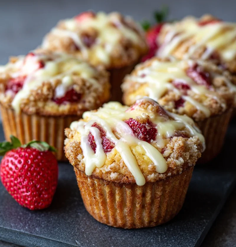 Strawberry Cheesecake Muffins