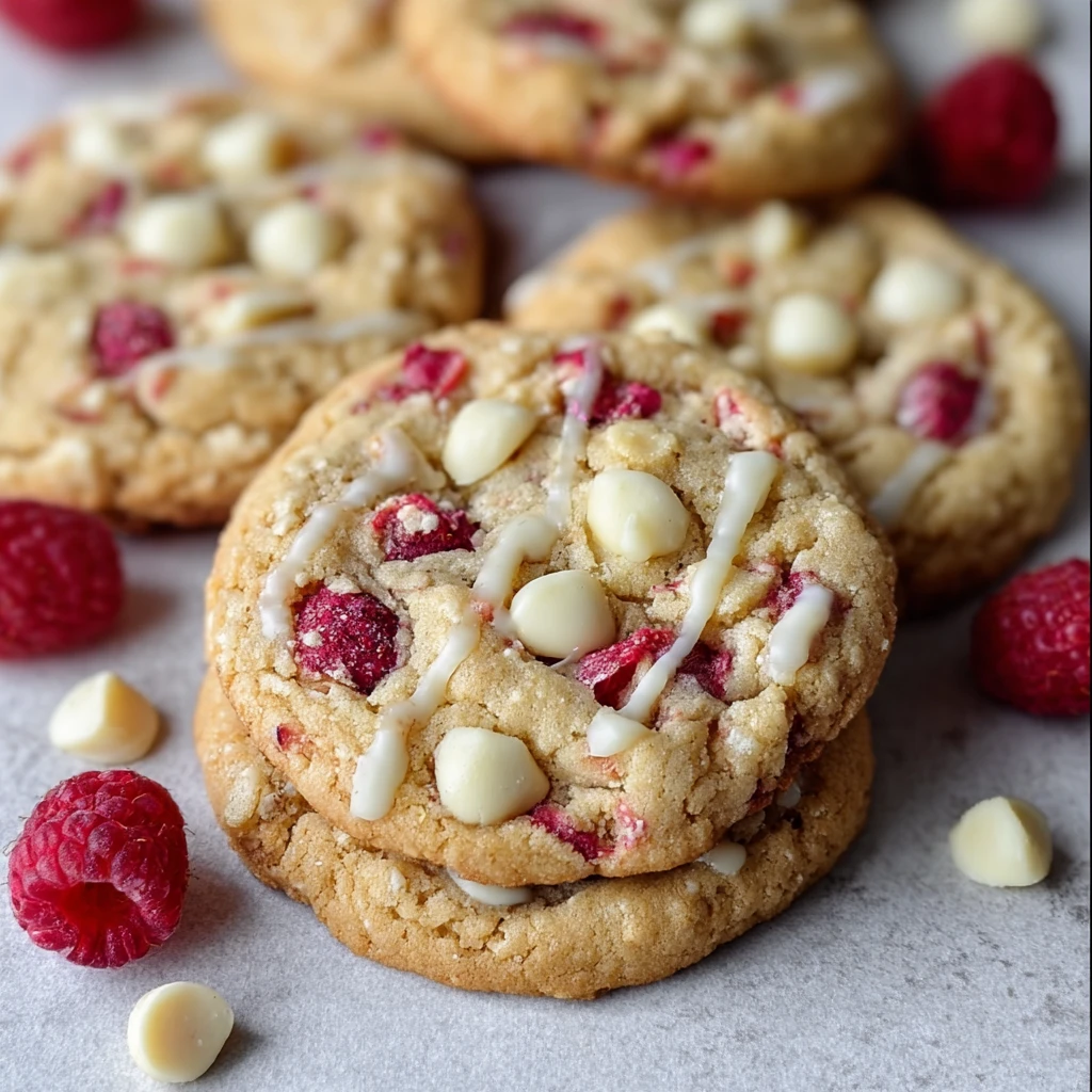 White Chocolate Raspberry Cookies