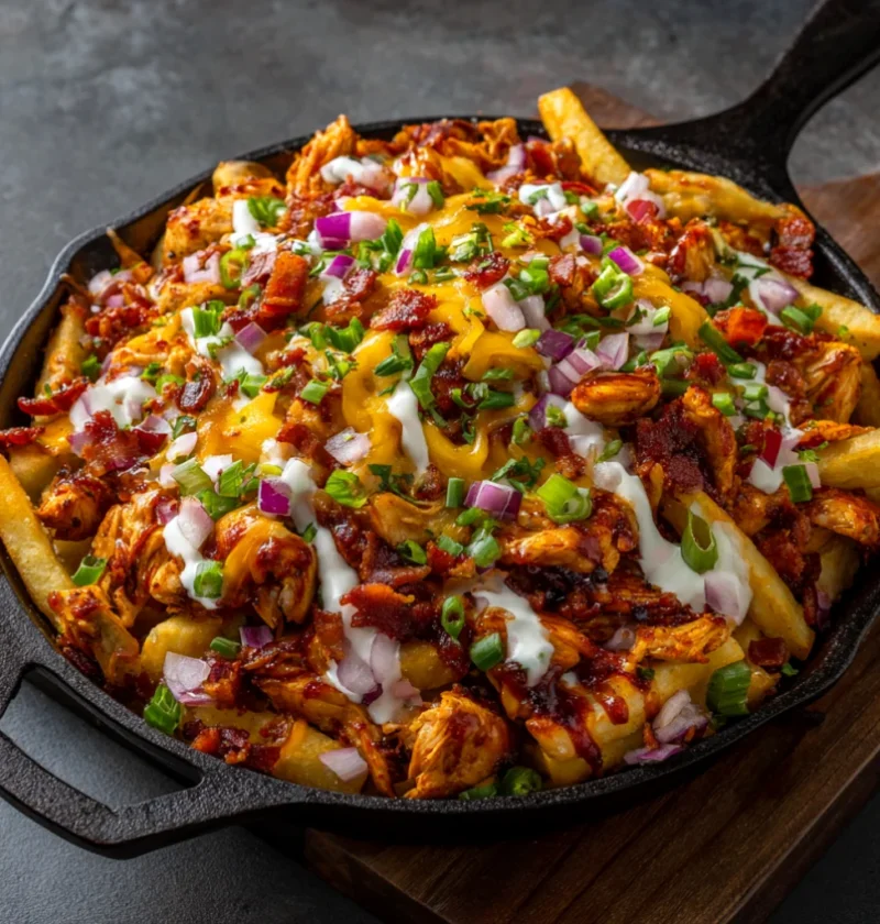 Bbq Chicken & Bacon Loaded Fries