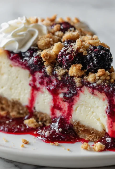 Berry Crumble Cheesecake