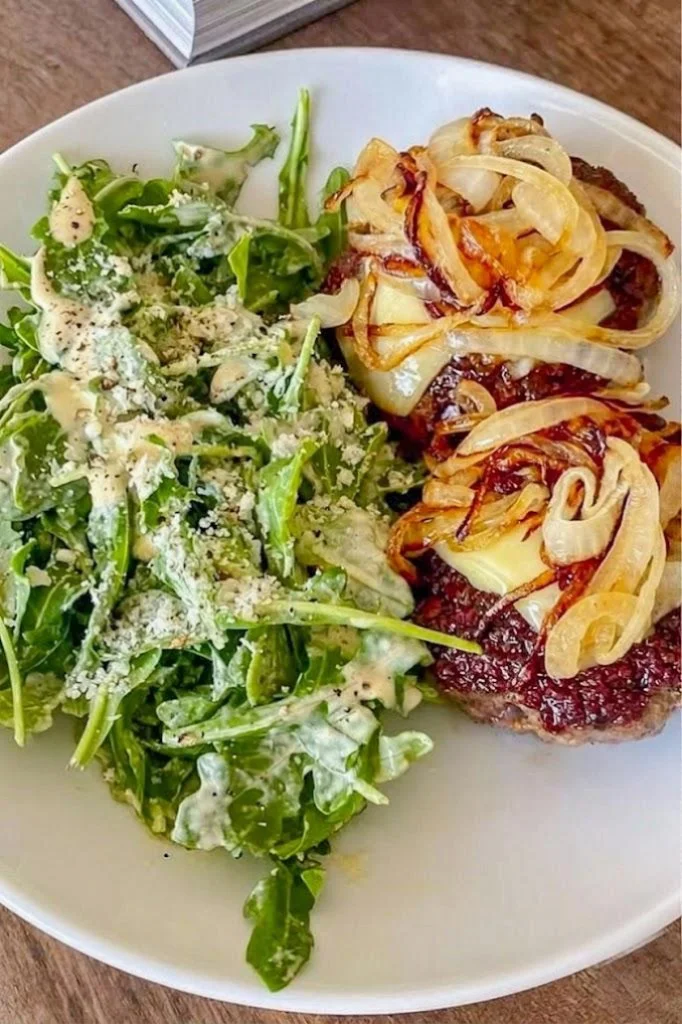 Cheddar & Caramelized Onion Beef Burgers