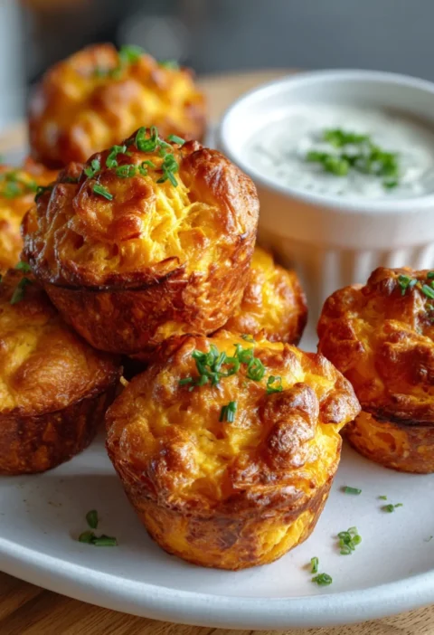 Cheesy Sweet Potato Puffs
